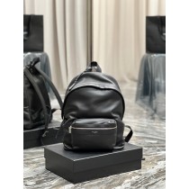 Saint Laurent Small City Backpack Calfskin Black