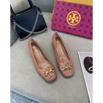Tory Burch Eleanor 45MM Pump Calf Leather Rose