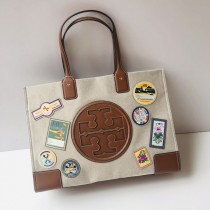 Tory Burch Ella Stripe Jacquard Tote Bag