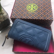 Tory Burch Fleming Soft Zip Continental Wallet Blue
