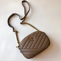 Tory Burch Kira Chevron Camera Bag Coffee
