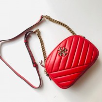 Tory Burch Kira Chevron Camera Bag Red