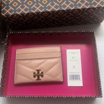 Tory Burch Kira Chevron Card Case Pink