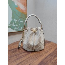 Tory Burch Large Fleming Soft Bucket Bag Cream