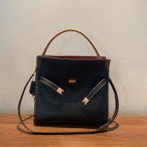 Tory Burch Large Lee Radziwill Petite Double Bag Black