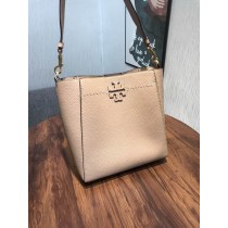 Tory Burch Mcgraw Hobo Bucket Bag Khaki