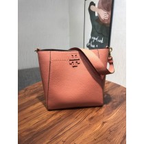 Tory Burch Mcgraw Hobo Bucket Bag Rose Pink