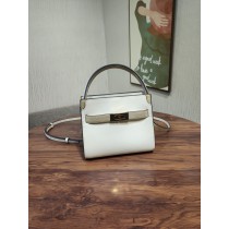 Tory Burch Mini Lee Radziwill Petite Double Bag Cream
