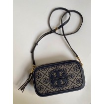 Tory Burch Mini T Monogram Miller Crossbody Bag Navy