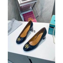 Tory Burch Multi Logo 55MM Leather Pump Black