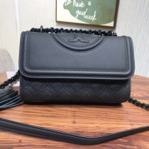 Tory Burch Small Fleming Matte Convertible Shoulder Bag Black