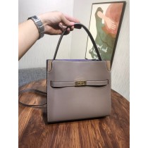 Tory Burch Small Lee Radziwill Double Bag Grey
