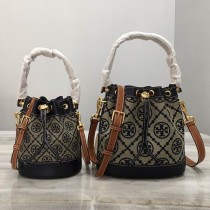 Tory Burch T Monogram Bucket Bag Black