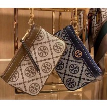 Tory Burch T Monogram Card Case Key Ring