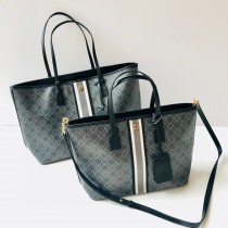 Tory Burch T Monogram Coated Canvas Tote Bag Black