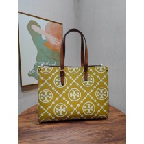 Tory Burch T Monogram Contrast Embossed Tote Yellow