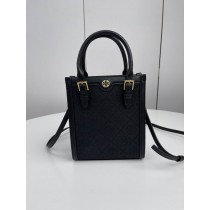 Tory Burch T Monogram Mini Tote Black