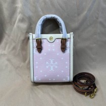 Tory Burch T Monogram Mini Tote Pink