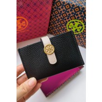 Tory Burch Walker Accordion Card Case Black