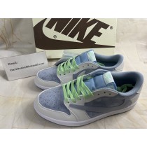 Travis Scott x Air Jordan 1 Unisex Sneaker White Gray