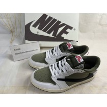 Travis Scott x Nike Air Jordan 1 Low OG Sneaker 'Medium Olive'