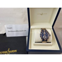 Ulysse Nardin Marine Diver Chronograph Watch Blue Dial