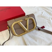 Valentino Garavani Mini Super V Bag Calfskin Coffee