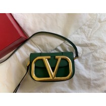 Valentino Garavani Mini Super V Bag Calfskin Green