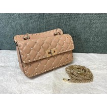 Valentino Garavani Nappa Rockstud Spike Bag Nude