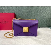 Valentino Garavani One Stud Crossbody Bag Purple