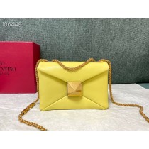 Valentino Garavani One Stud Crossbody Bag Yellow