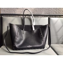 Valentino Garavani Rockstud Reversible Tote Bag All Black