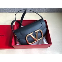 Valentino Garavani Super V Bag Calfskin Black