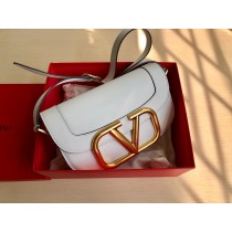 Valentino Garavani Super V Bag Calfskin Grey