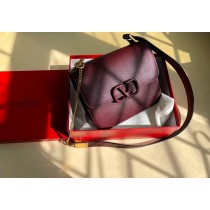 Valentino Garavani Vsling Shoulder Bag Burgundy