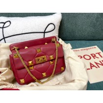 Valentino Garavani Roman Stud Bag Red