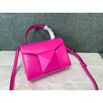 Valentino Mini One Stud Handbag Nappa Leather Rose Pink Lambskin