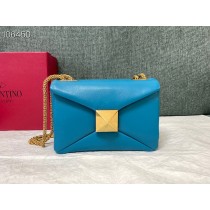 Valentino Garavani One Stud Crossbody Bag Blue