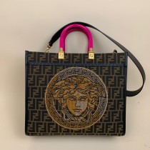 Versace x Fendi Fendace Sunshine Shopper Tote Embellished