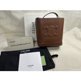 Celine Small Bucket Cuir Triomphe In Smooth Calfskin Tan