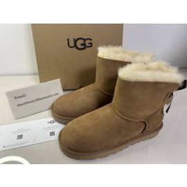  Ugg Womens Bailey Bow Ii Chestnut Boots