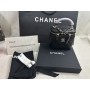 CHANEL Lambskin Quilted Top Handle Mini Vanity Case
