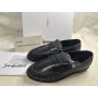 Saint Laurent Womens leather penny loafers in black