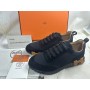 Hermes Black Suede and Neoprene Bouncing Sneakers
