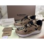 Burberry Men's Leather and Suede Check Fashion Sneakers