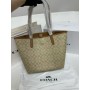 Coach City Tote in Signature Canvas