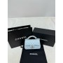 Chanel Rectangular Flap with Top Handle Light Blue