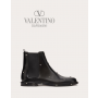 Buy fake valentino canada outlet Aristopunk Stud Calfskin Ankle Boot for Man in Black