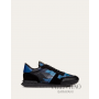 Buy fake valentino canada outlet Camouflage Rockrunner Sneaker for Man in Blue/black