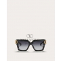 Buy fake valentino canada outlet I - Squared Acetate Vlogo Frame for Woman in Black/gradient Gray